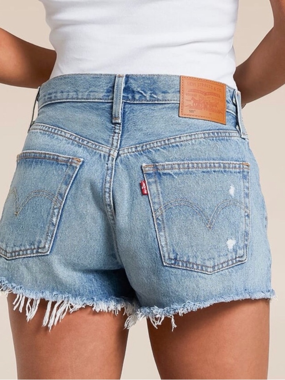 LEVI'S Premium 501 Original Short Distressed